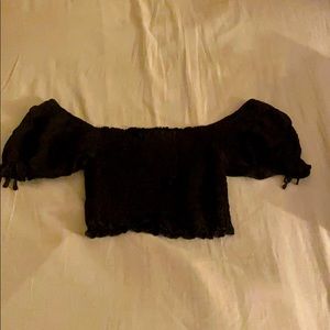 Black crop top